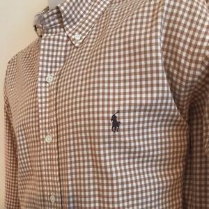 Checkered Long Sleeve Button Down Shirt